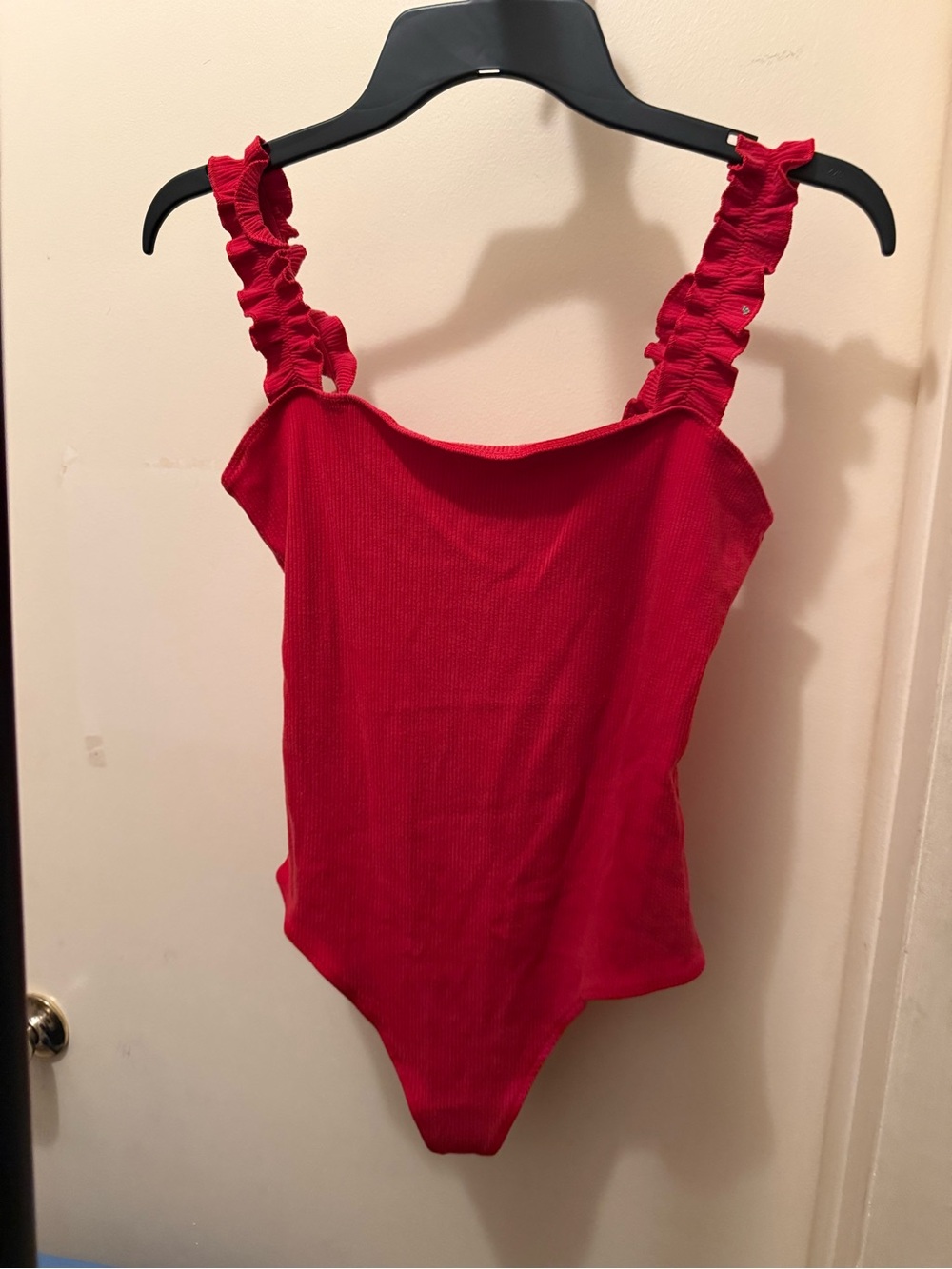 Sunday Best Red Ruffle-Strap and black one unbranded One-Pieces! Size Large EUC